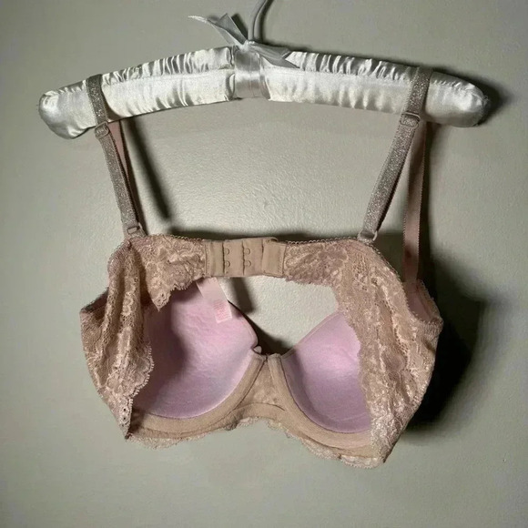 Victoria secret dream angels bra 32D PINK AND GOLD SHIMMER - Picture 5 of 5